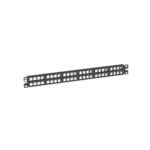 Panel de Parcheo Modular de Alta Densidad, Keystone (Sin Conectores), Identificación con Etiqueta Adhesiva, de 48 Puertos en 1 UR miniatura 2