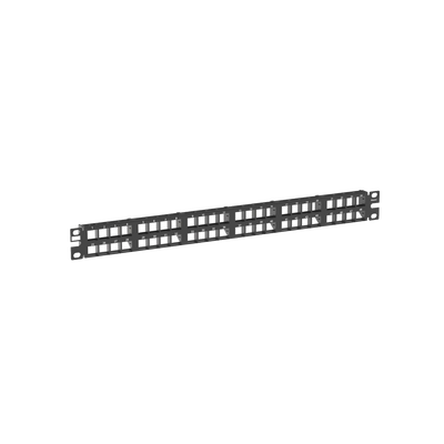 Panel de Parcheo Modular de Alta Densidad, Keystone (Sin Conectores), Identificación con Etiqueta Adhesiva, de 48 Puertos en 1 UR - imagen 2