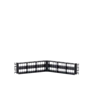 Panel de Parcheo Modular Keystone (Sin Conectores), Angulado, de 48 Puertos, 2UR