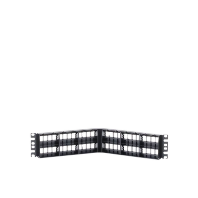 Panel de Parcheo Modular Keystone (Sin Conectores), Angulado, de 48 Puertos, 2UR - imagen 4