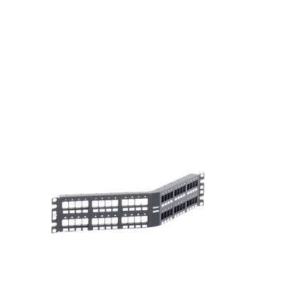 Panel de Parcheo Modular Keystone (Sin Conectores), Angulado, de 48 Puertos, 2UR - imagen 5