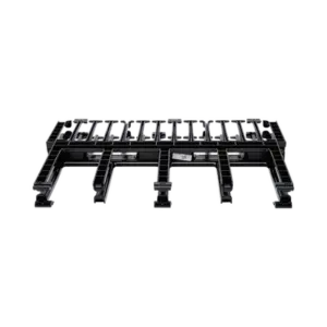 Organizador de Cables Horizontal NetManager de Alta Densidad, Doble (Frontal y Posterior), Para Rack de 19in, 1UR