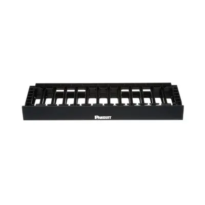 Organizador de Cables Horizontal NetManager de Alta Densidad, Sencillo (Solo Frontal), Para Rack de 19in, 1UR - imagen 1