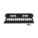 Organizador de Cables Horizontal NetManager de Alta Densidad, Sencillo (Solo Frontal), Para Rack de 19in, 2UR miniatura 3
