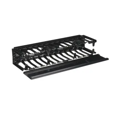 Organizador de Cables Horizontal NetManager de Alta Densidad, Sencillo (Solo Frontal), Para Rack de 19in, 2UR - imagen 2