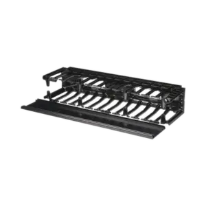 Organizador de Cables Horizontal NetManager de Alta Densidad, Sencillo (Solo Frontal), Para Rack de 19in, 2UR