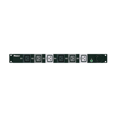 PDU Básico para Distribución de Energía, Plug de Entrada Trifásico CS8365C, Con 6 Contactos C19, Instalación Horizontal de 19in, 1UR, 50 Amp, 208 Vca - imagen 3