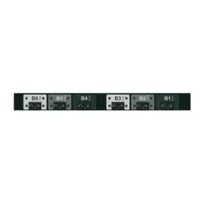 PDU Básico para Distribución de Energía, Plug de Entrada Trifásico CS8365C, Con 6 Contactos C19, Instalación Horizontal de 19in, 1UR, 50 Amp, 208 Vca