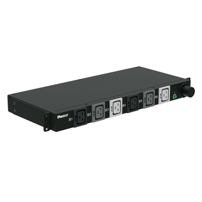 PDU Básico para Distribución de Energía, Plug de Entrada Trifásico CS8365C, Con 6 Contactos C19, Instalación Horizontal de 19in, 1UR, 50 Amp, 208 Vca - imagen 1
