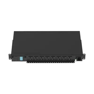 PDU Monitoreable (MI) para Distribución de Energía, Enchufe de Entrada NEMA 5-15P, Con 8 Salidas 5-20R, Horizontal 19in, 120 Vca, 15 Amp, 1UR - imagen 1