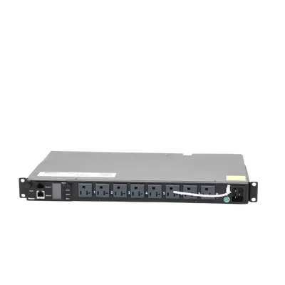 PDU Switchable y Monitoreable por Toma (MS) para Distribución de Energía, Enchufe de Entrada NEMA 5-15P, Con 8 Salidas 5-20R, Horizontal 19in, 120 Vca, 15 Amp, 1UR - imagen 4
