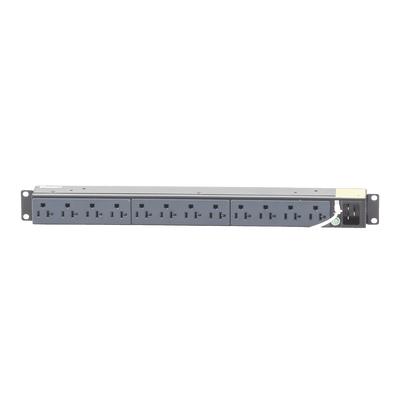 PDU Básico para Distribución de Energía, Enchufe de Entrada NEMA 5-15P, Con 12 Contactos NEMA 5-20R, Instalación Horizontal de 19in, 1UR, 15 Amp, 120 Vca - imagen 2
