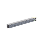 PDU Básico para Distribución de Energía, Enchufe de Entrada NEMA 5-15P, Con 12 Contactos NEMA 5-20R, Instalación Horizontal de 19in, 1UR, 15 Amp, 120 Vca miniatura 1