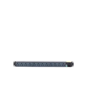 PDU Básico para Distribución de Energía, Enchufe de Entrada NEMA 5-20P, Con 12 Contactos NEMA 5-20R, Instalación Horizontal de 19in, 1UR, 20 Amp, 120 Vca