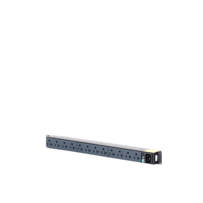 PDU Básico para Distribución de Energía, Enchufe de Entrada NEMA 5-20P, Con 12 Contactos NEMA 5-20R, Instalación Horizontal de 19in, 1UR, 20 Amp, 120 Vca - imagen 6