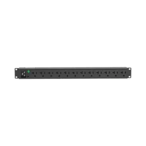 PDU Básico para Distribución de Energía, Enchufe de Entrada NEMA L5-20P, Con 12 Contactos NEMA 5-20R, Instalación Horizontal de 19in, 1UR, 20 Amp, 120 Vca