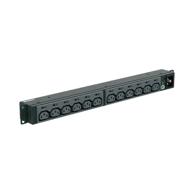 PDU Básico para Distribución de Energía, Enchufe de Entrada NEMA L6-20P, Con 13 Contactos C13, Instalación Horizontal de 19in, 1UR, 20 Amp, 220 Vca - imagen 1