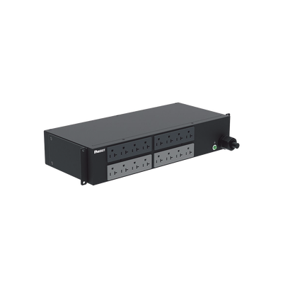 PDU Básico para Distribución de Energía, Enchufe de Entrada NEMA L5-30P, Con 16 Contactos NEMA 5-20R, Instalación Horizontal de 19in, 2 UR, 30 Amp, 120 Vca - imagen 1
