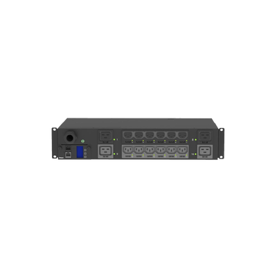 PDU Monitoreable y Switchable (MS) para Distribución de Energía, Enchufe de Entrada NEMA L6-30P, Con 12 Salidas C13 y 4 Salidas C19, Horizontal 19in, 208 Vca, 30 Amp, 2UR - imagen 1