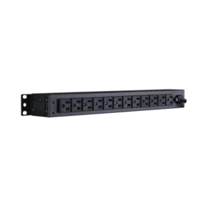 PDU Básico Para Distribución de Energía, Con 12 Tomas NEMA 5-15R Traseras, 1UR, 15 Amp, 120 Vca