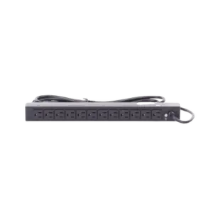 PDU Básico Para Distribución de Energía, Con 12 Tomas NEMA 5-15R Traseras, 1UR, 15 Amp, 120 Vca