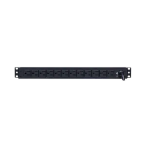 PDU Básico Para Distribución de Energía, Con 12 Tomas NEMA 5-15R Traseras, 1UR, 15 Amp, 120 Vca