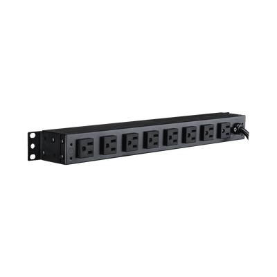 PDU Básico Para Distribución de Energía, Con 8 Tomas NEMA 5-15R Traseras y 2 Tomas 5-15R Frontales, 1UR, 15 Amp, 120 Vca - imagen 4