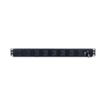 PDU Básico Para Distribución de Energía, Con 8 Tomas NEMA 5-15R Traseras y 2 Tomas 5-15R Frontales, 1UR, 15 Amp, 120 Vca miniatura 1