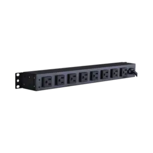 PDU Básico Para Distribución de Energía, Con 8 Tomas NEMA 5-15R Traseras, 1UR, 15 Amp, 120 Vca