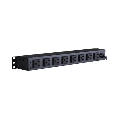 PDU Básico Para Distribución de Energía, Con 8 Tomas NEMA 5-15R Traseras, 1UR, 15 Amp, 120 Vca - imagen 3