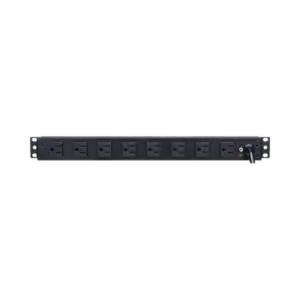 PDU Básico Para Distribución de Energía, Con 8 Tomas NEMA 5-15R Traseras, 1UR, 15 Amp, 120 Vca