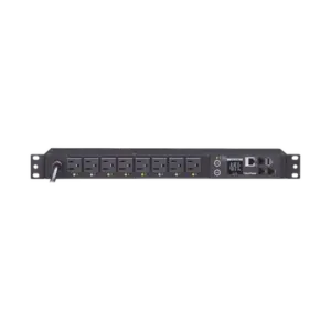 PDU Switchable por Toma, Para Distribución de Energía, Entrada 120 Vca NEMA 5-15P, Con 8 Salidas NEMA 5-15R, Horizontal 19in, 1UR