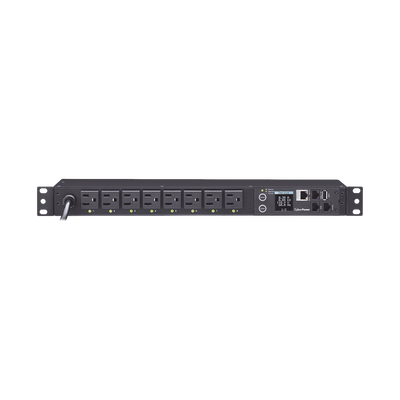 PDU Switchable por Toma, Para Distribución de Energía, Entrada 120 Vca NEMA 5-15P, Con 8 Salidas NEMA 5-15R, Horizontal 19in, 1UR - imagen 2
