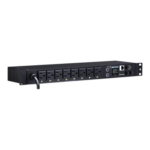 PDU Switchable por Toma, Para Distribución de Energía, Entrada 120 Vca NEMA 5-15P, Con 8 Salidas NEMA 5-15R, Horizontal 19in, 1UR miniatura 1