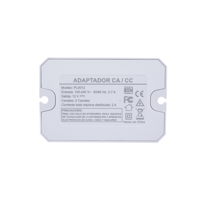 Fuente de alimentación / 12 Vcc / 2 Amperes / Terminales de entrada para Vca en 2 pines / 2 salidas para Vcc en 2 pines - imagen 7