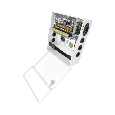 Fuente de Poder con ajuste de voltaje de 11- 15 Vcc / 10 A / 9 Salidas / Capacidad de Batería de Respaldo / Requiere Batería / Voltaje de Entrada 96-264 Vca - imagen 3