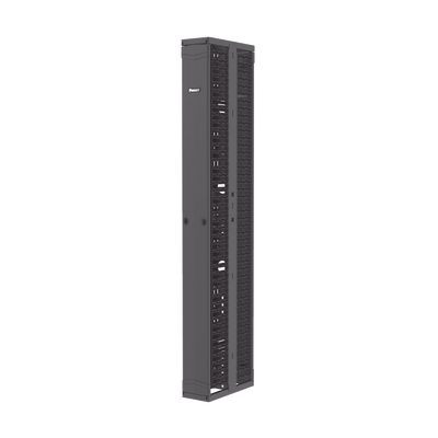Organizador Vertical PatchRunner™, Doble (Frontal y Posterior), Para Rack Abierto de 45 Unidades, 8in de Ancho, Color Negro - imagen 3