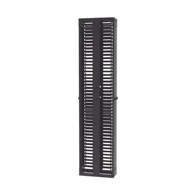 Organizador Vertical PatchRunner™, Doble (Frontal y Posterior), Para Rack Abierto de 45 Unidades, 8in de Ancho, Color Negro - imagen 1