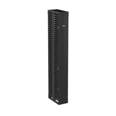 Organizador Vertical PatchRunner™, Doble (Frontal y Posterior), Para Rack Abierto de 45 Unidades, 10in de Ancho, Color Negro - imagen 4
