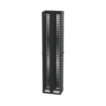 Organizador Vertical PatchRunner™, Doble (Frontal y Posterior), Para Rack Abierto de 45 Unidades, 12in de Ancho, Color Negro miniatura 4