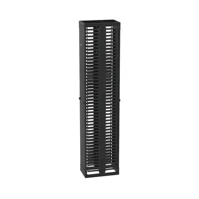Organizador Vertical PatchRunner™, Doble (Frontal y Posterior), Para Rack Abierto de 45 Unidades, 12in de Ancho, Color Negro - imagen 3