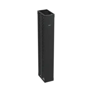 Organizador Vertical PatchRunner™, Doble (Frontal y Posterior), Para Rack Abierto de 45 Unidades, 12in de Ancho, Color Negro