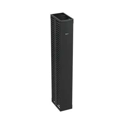 Organizador Vertical PatchRunner™, Doble (Frontal y Posterior), Para Rack Abierto de 45 Unidades, 12in de Ancho, Color Negro - imagen 1