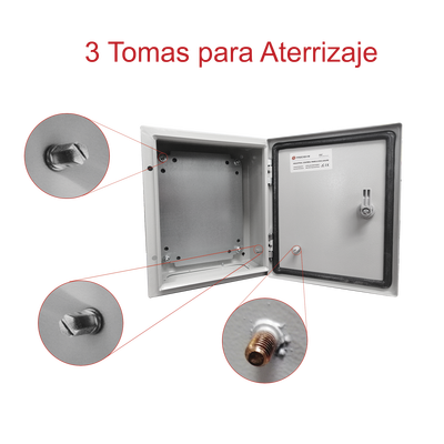 Gabinete Acero IP66 | Intemperie | 250x300x150mm | Con puerta - imagen 8