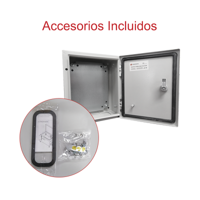 Gabinete IP66 | Acero | 300x400x200mm | Pared | Con puerta - imagen 8