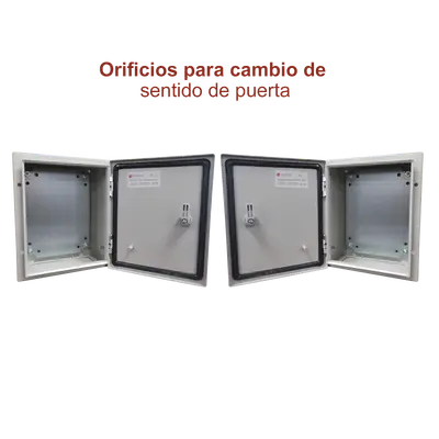 Gabinete IP66 | Acero | 400x400x200mm | Pared | Con puerta - imagen 8
