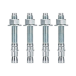 Kit de Anclaje a Piso, Para Rack de 2 o 4 Postes, Fabricado en Acero, 4 Piezas miniatura 1