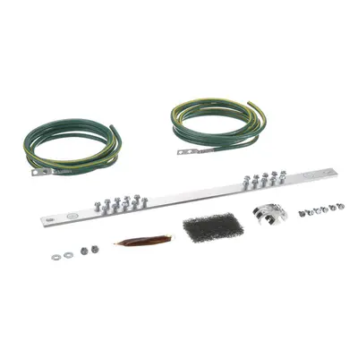 Kit de Puesta a Tierra con dos Jumpers 6 AWG y Barra de Conexiones de 20 Orificios, para Rack de 19in - imagen 2