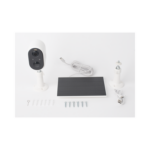 Cámara IP de Batería (Gran Angular) 3 Megapixel | WiFi | Audio Bidireccional | Batería Recargable 5200 mAh | IP65 |Exterior con Protección| Estadísticas de Energía | Detección de Humanos | Incluye Panel So miniatura 4