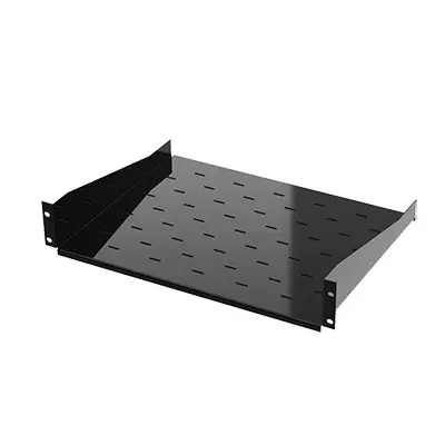 Charola para Soportar Equipos en Rack de 19, Profundidad de 34 cm, Color Negro, 1U - imagen 1